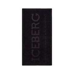 Iceberg Telo Mare Uomo Nero Logo