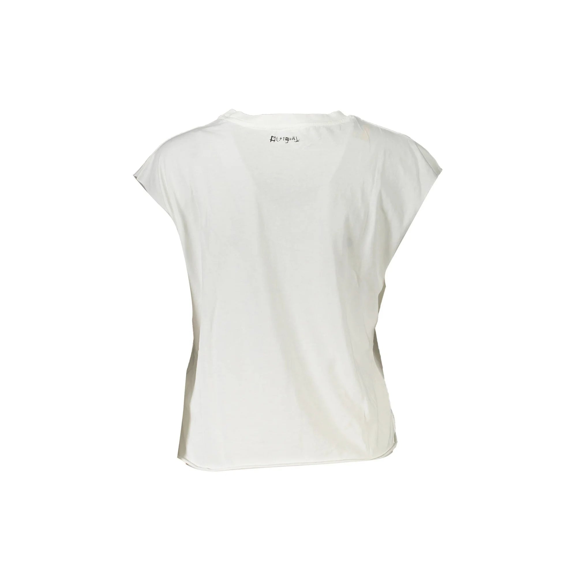 Desigual T-Shirt Donna Bianca Stampa bianco - vista 2
