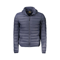 Cavalli Class Veste Homme Bleu à Capuche et Rembourrage Léger