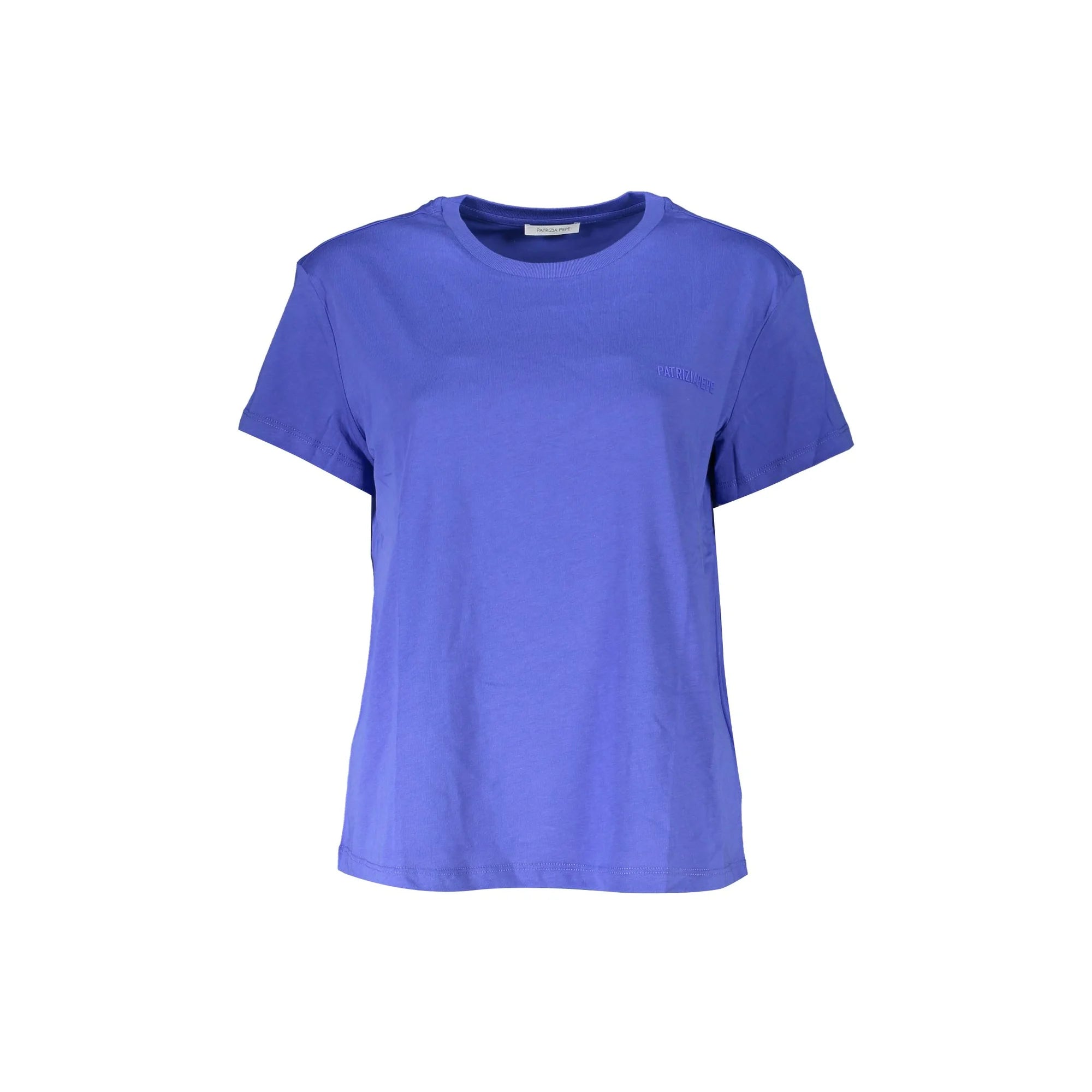 PATRIZIA PEPE T-SHIRT MANICHE CORTE DONNA BLU