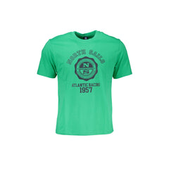 North Sails T-Shirt Kratki Rokavi Moški Zeleni Tisk Logotip