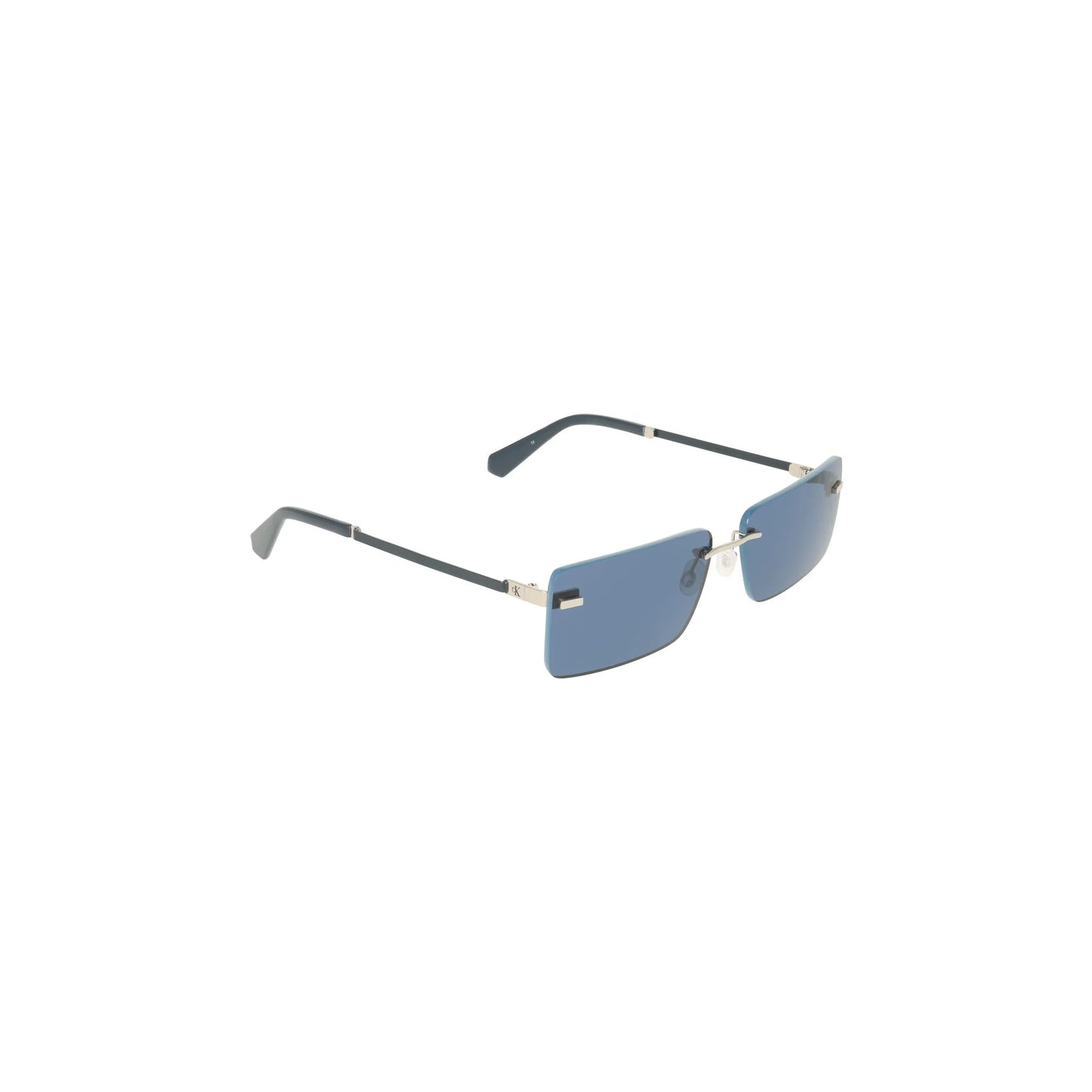Calvin Klein Occhiali da Sole Donna Azzurro Lente Rettangolare Logo - vista 3