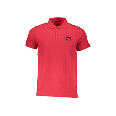 Cavalli Class Polo Kratki Rukavi Muškarci Crvena Ispis Logotipa