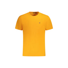 Napapijri T-Shirt Krótki Rękaw Mężczyzna Pomarańczowy Haft