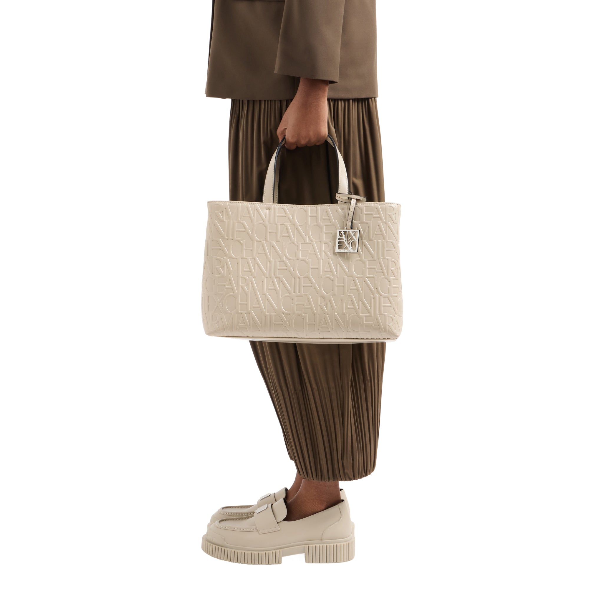 Borsa Shopper Media Donna Armani Exchange con Manici e Tracolla