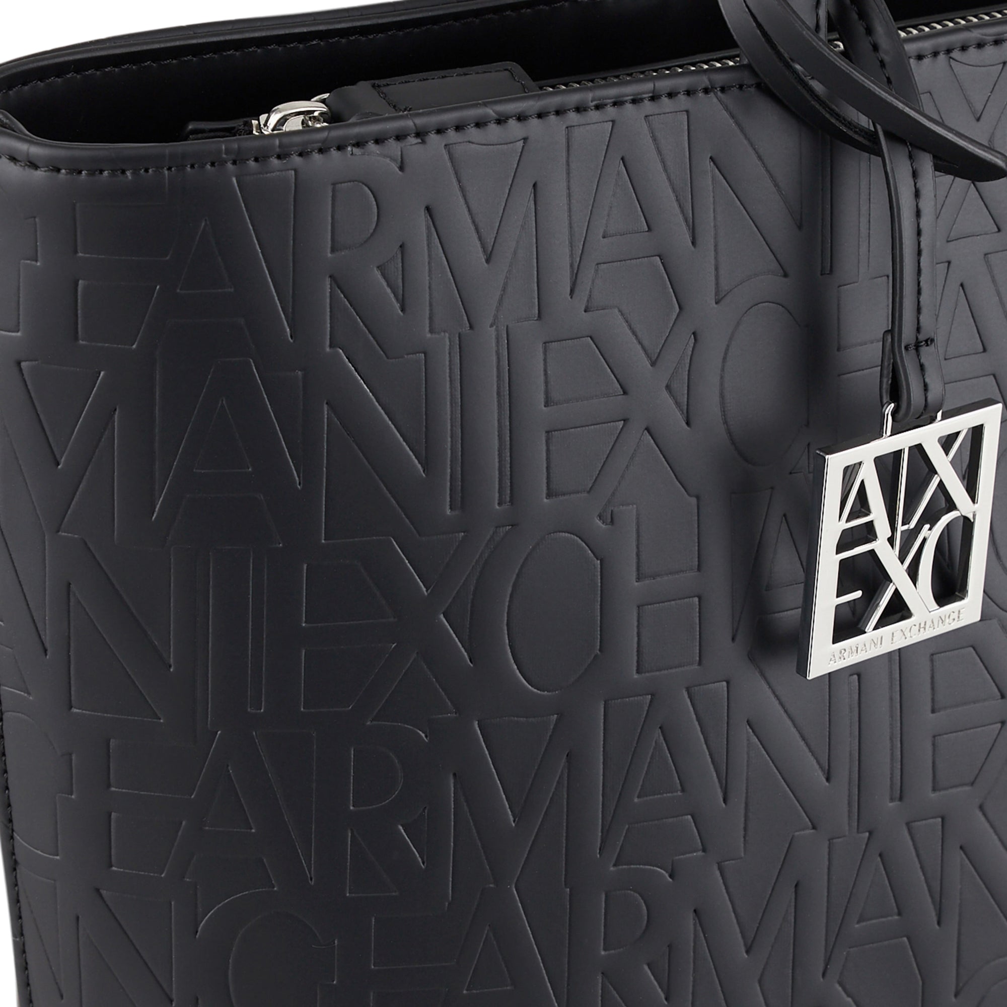 Borsa Shopper Donna Armani Exchange con Logo Allover