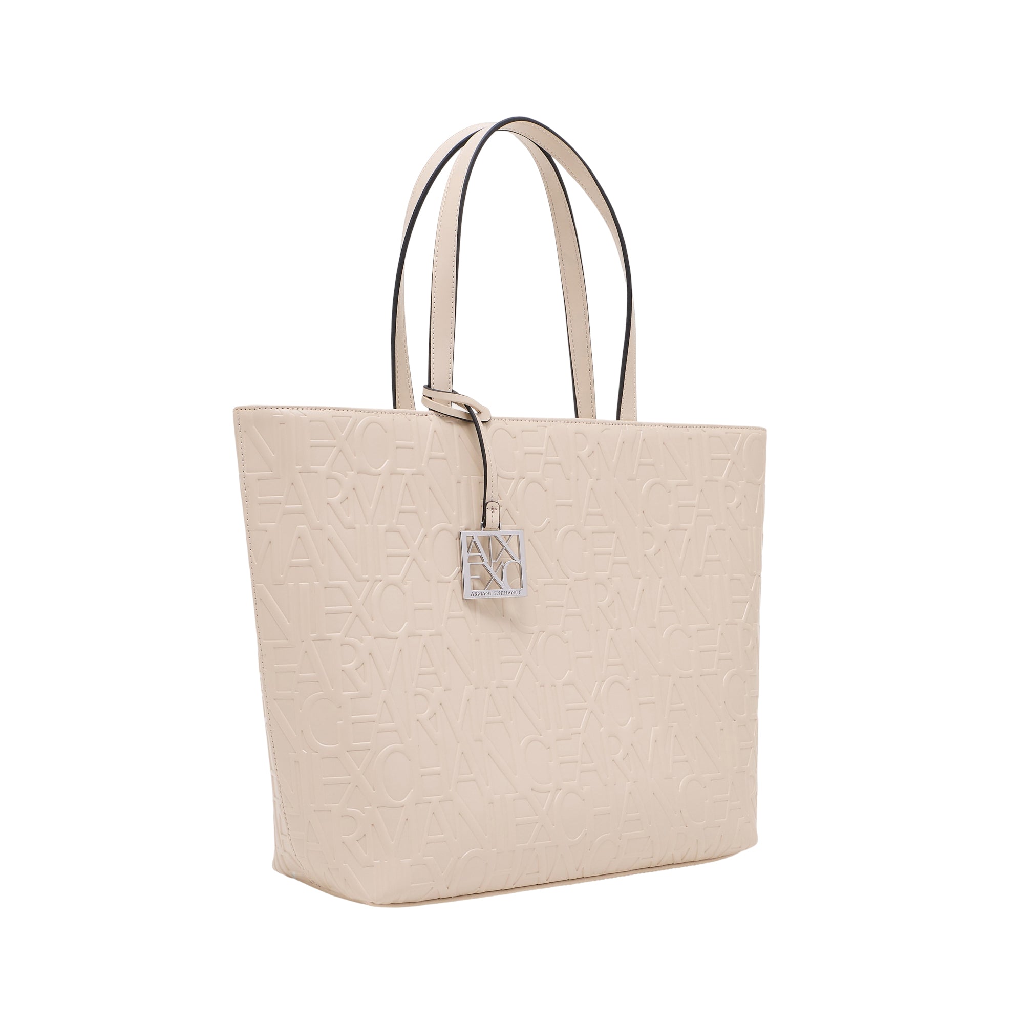 Borsa Shopper Donna Armani Exchange con Logo Allover
