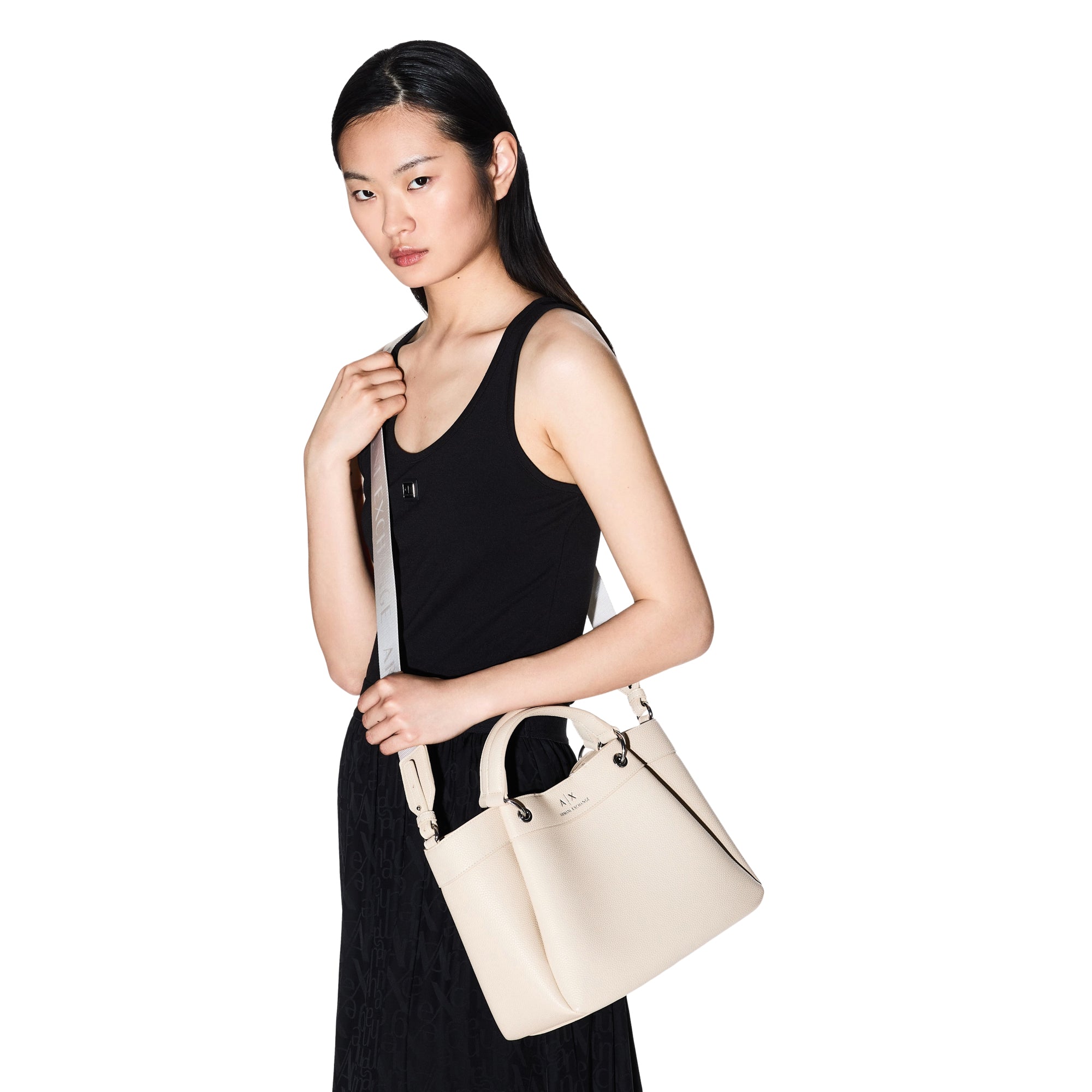 Borsa Donna a Mano Media Armani Exchange con Tracolla Logata