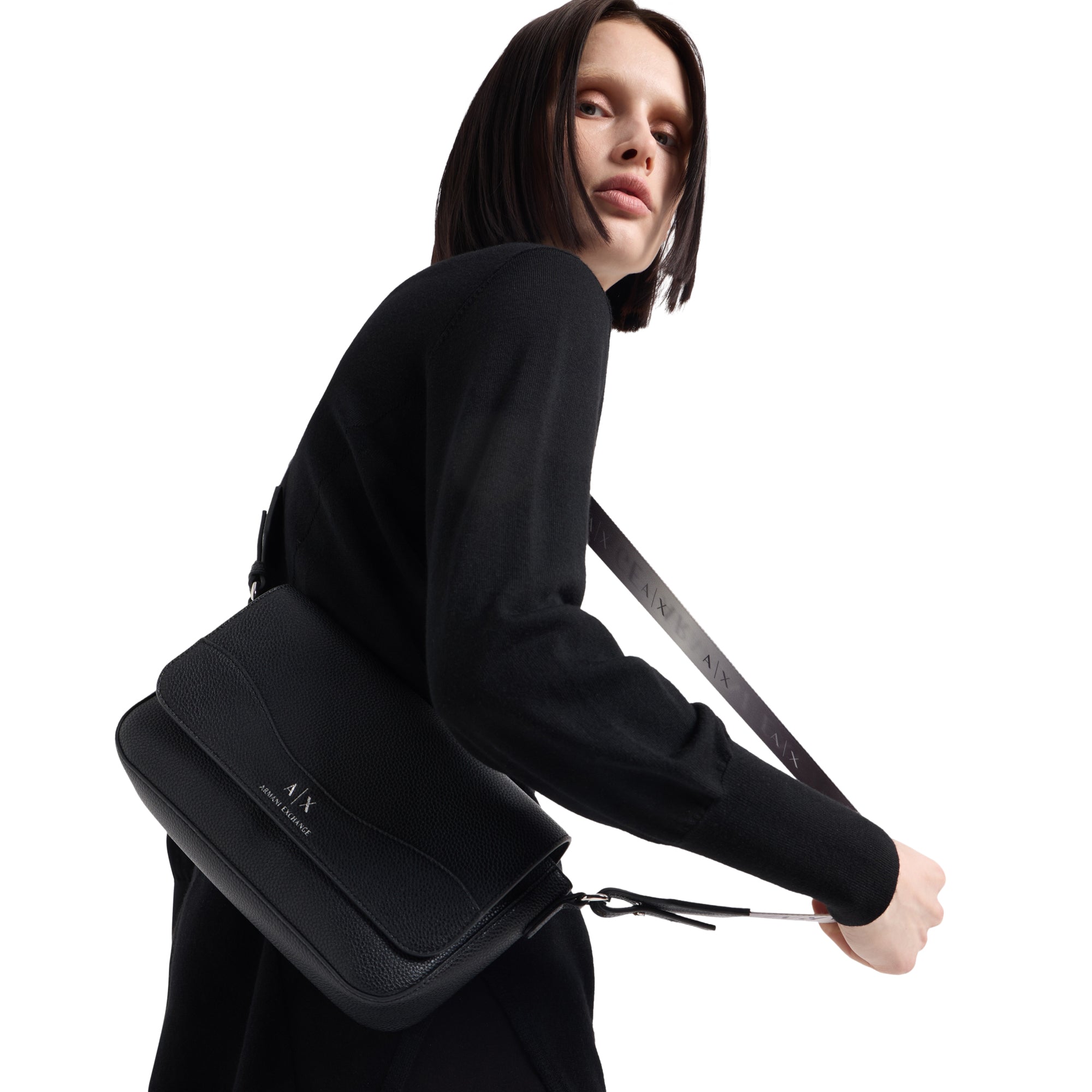 Borsa Donna a Tracolla Armani Exchange Logo Allover