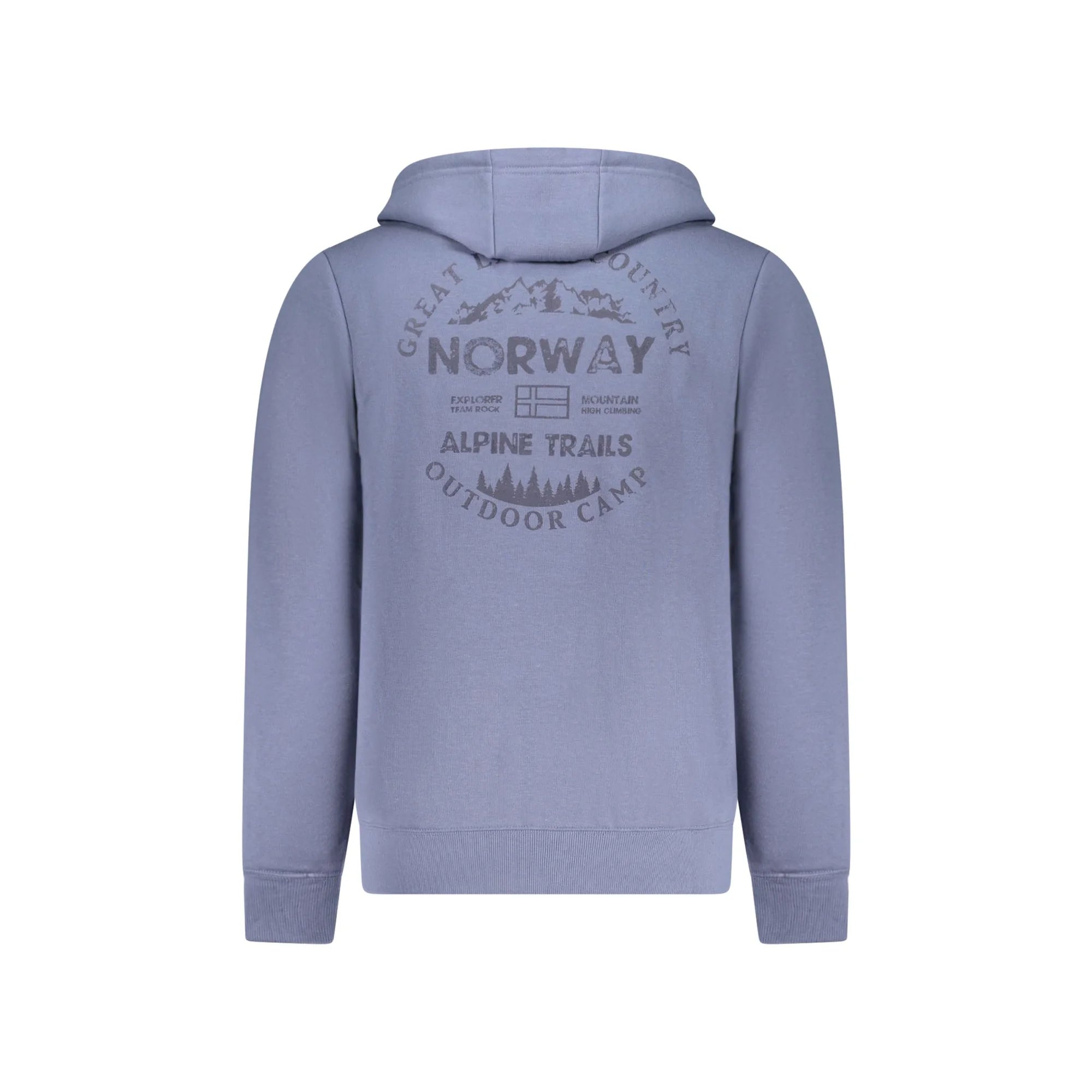 NORWAY 1963 FELPA CON ZIP UOMO BLU