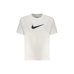 Nike Camiseta de Manga Curta Masculina Branca com Estampa de Logo
