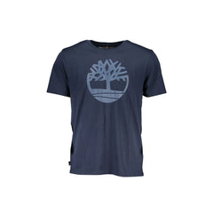 Timberland T-Shirt Μανίκια Κοντά Ανδρικό Μπλε Εκτύπωση Λογότυπο