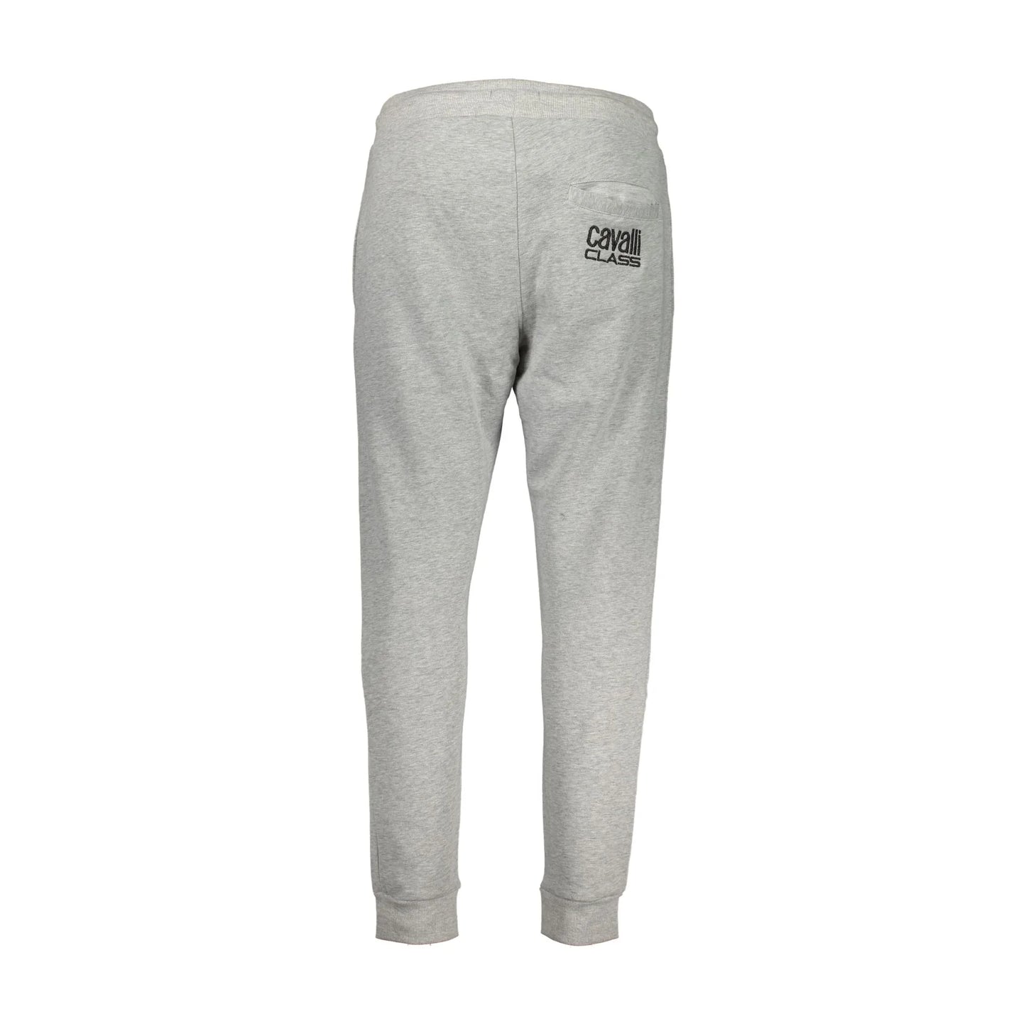 Cavalli Class Pantaloni Uomo Grigio Ricamo - vista 2