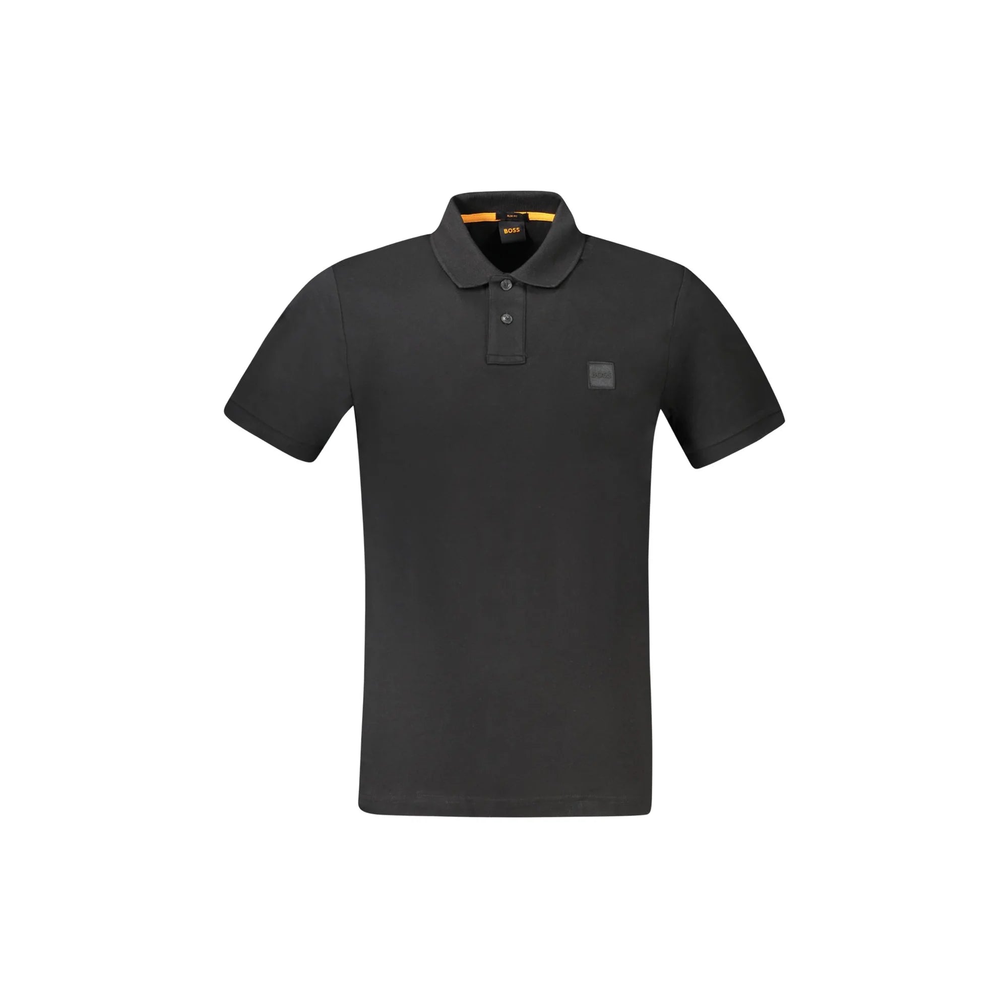 HUGO BOSS POLO MANICHE CORTE UOMO NERO