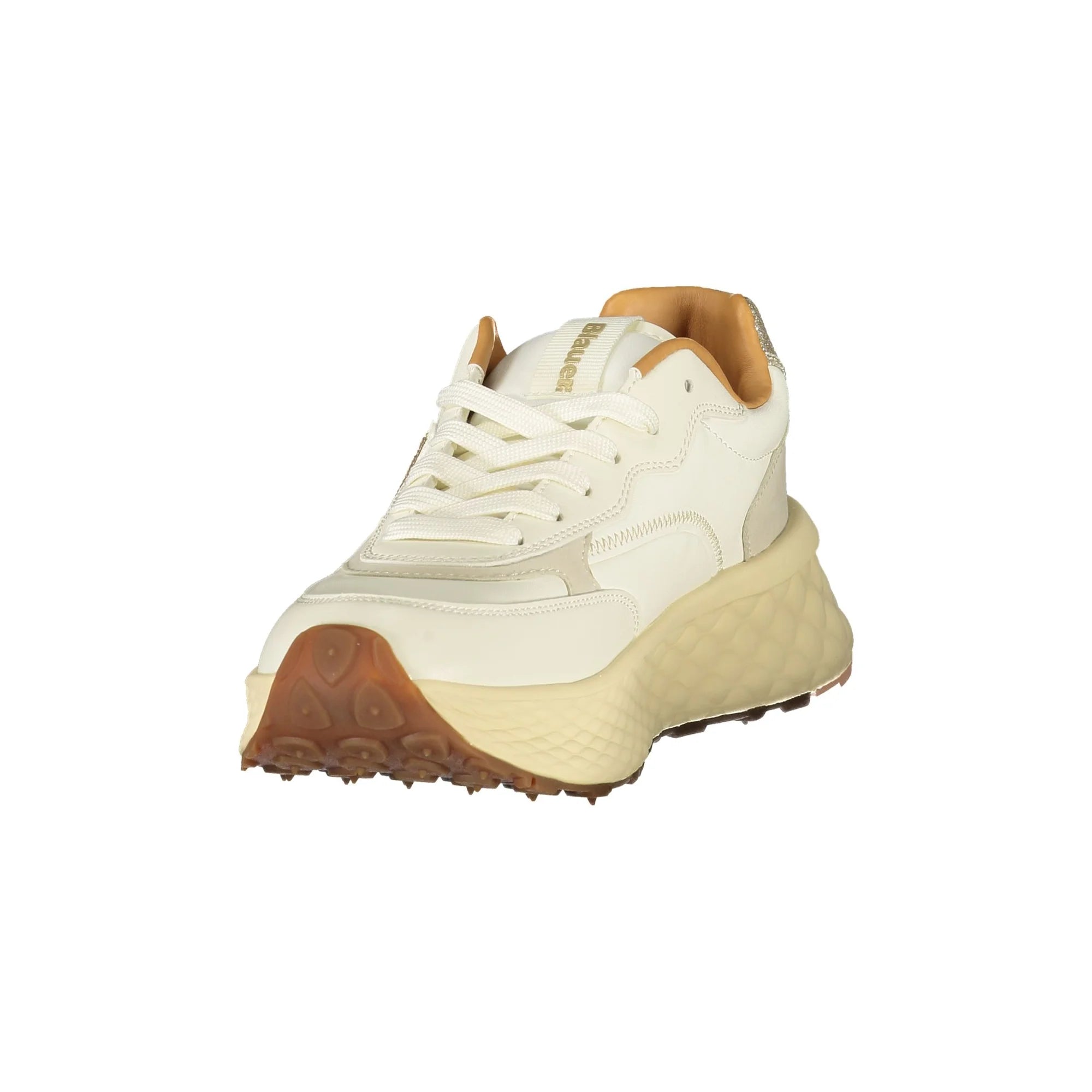 Blauer Sneakers donna beige