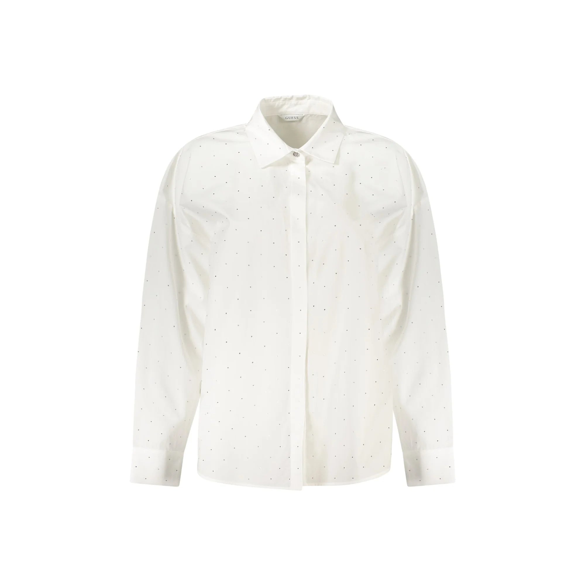 GUESS JEANS CAMICIA MANICHE LUNGHE DONNA BIANCO