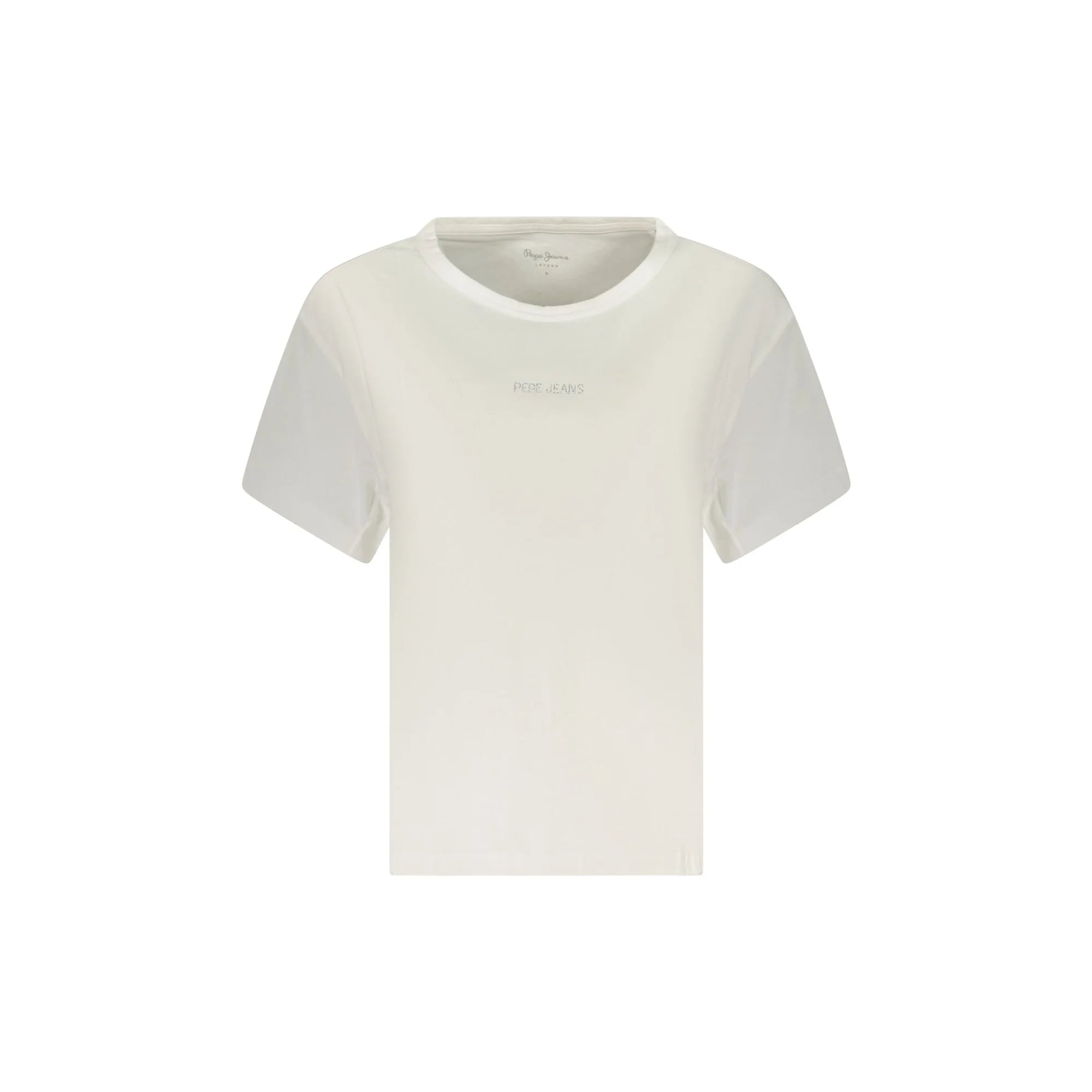 PEPE JEANS T-SHIRT MANICHE CORTE DONNA BIANCO