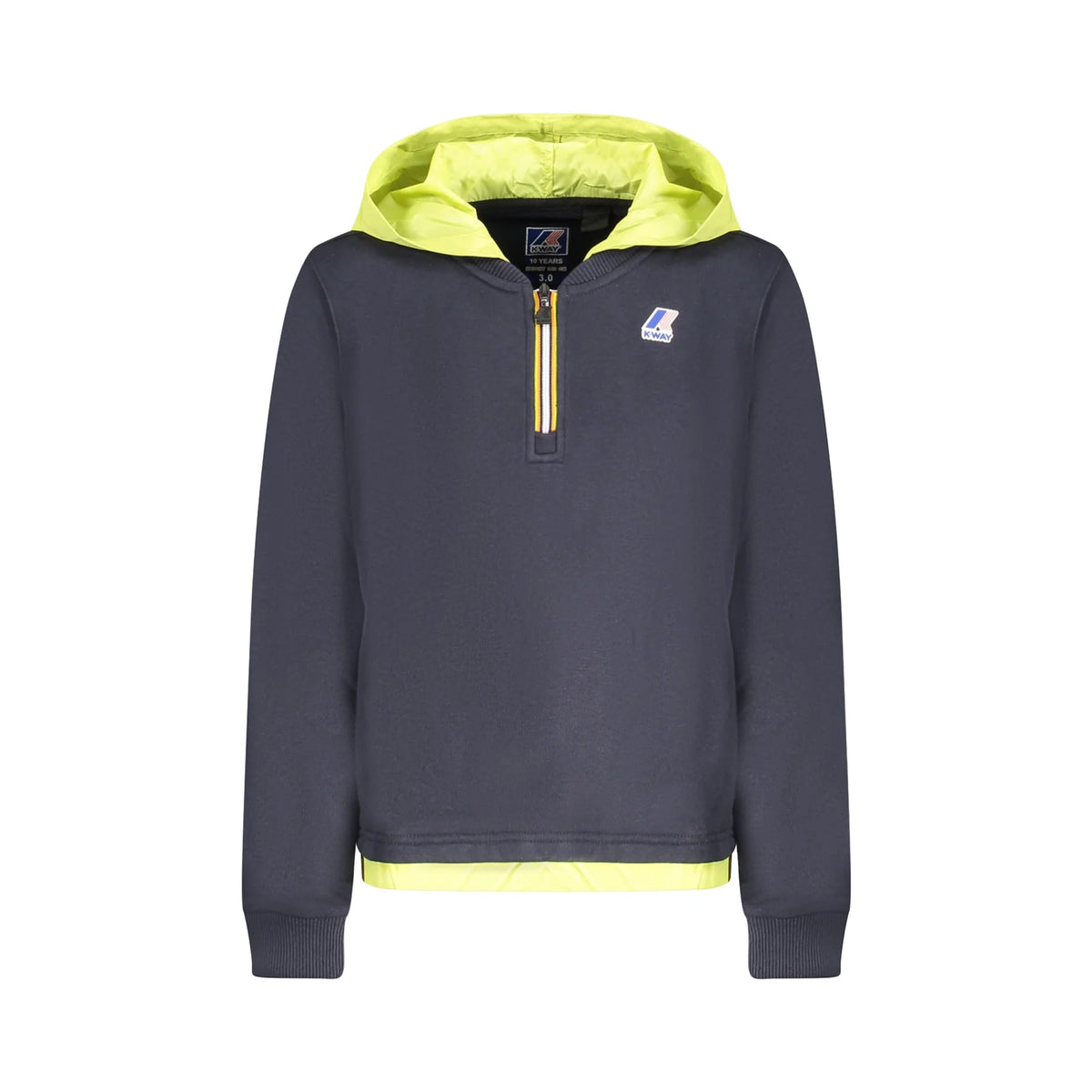 K-WAY FELPA SENZA ZIP BAMBINO BLU