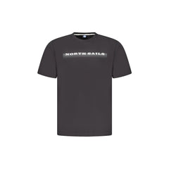 North Sails T-Shirt Maniche Corte Uomo Nera Stampa Logo