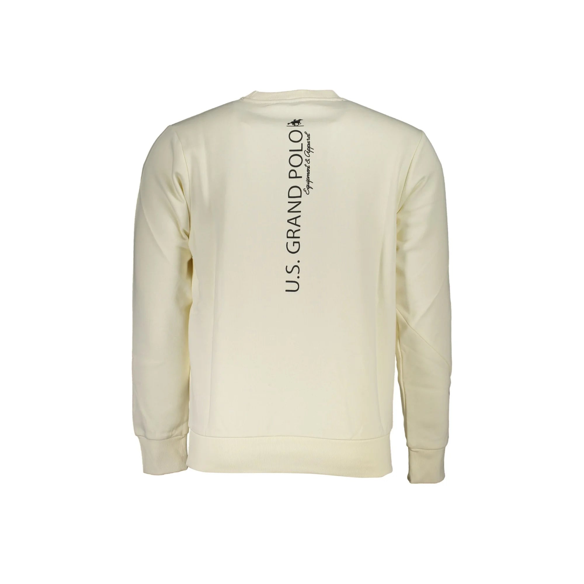 U.S. GRAND POLO FELPA SENZA ZIP UOMO BIANCO