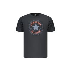 Converse T-Shirt Maniche Corte Uomo Nera Stampa Logo