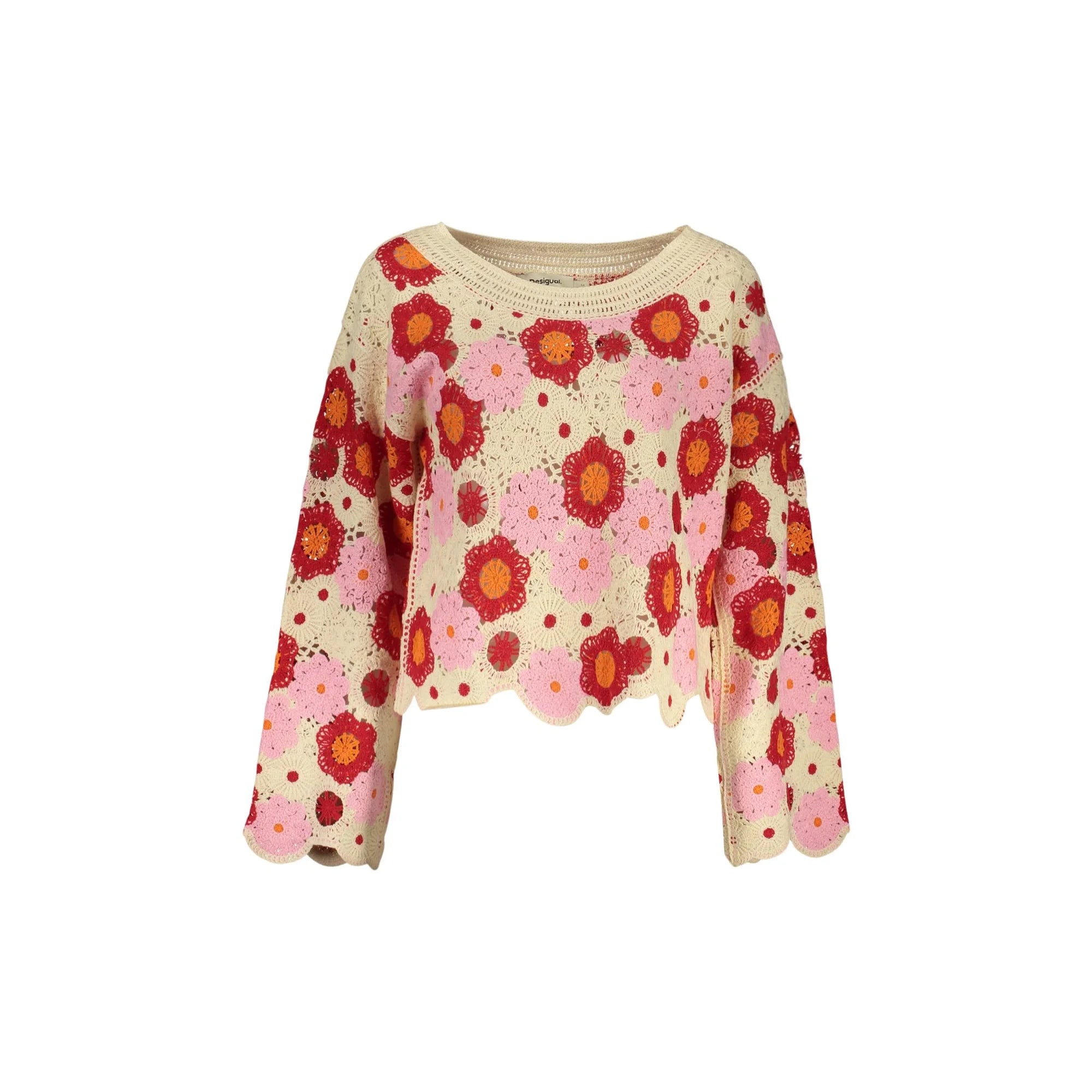 DESIGUAL MAGLIA DONNA BEIGE