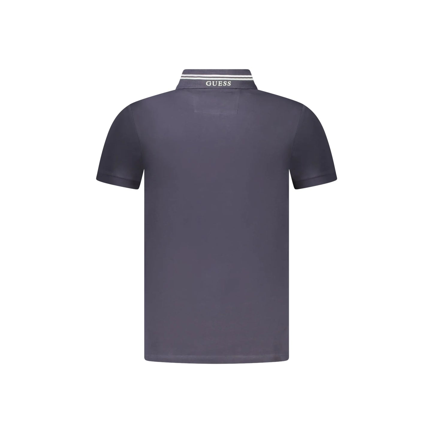 Guess Jeans Polo Maniche Corte Uomo Blu Logo - vista 2