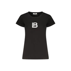 Laura Biagiotti T-Shirt Maniche Corte Donna Nera Stampa Logo
