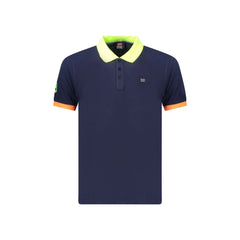 Norway 1963 Polo Maniche Corte Uomo Blu Dettagli a Contrasto