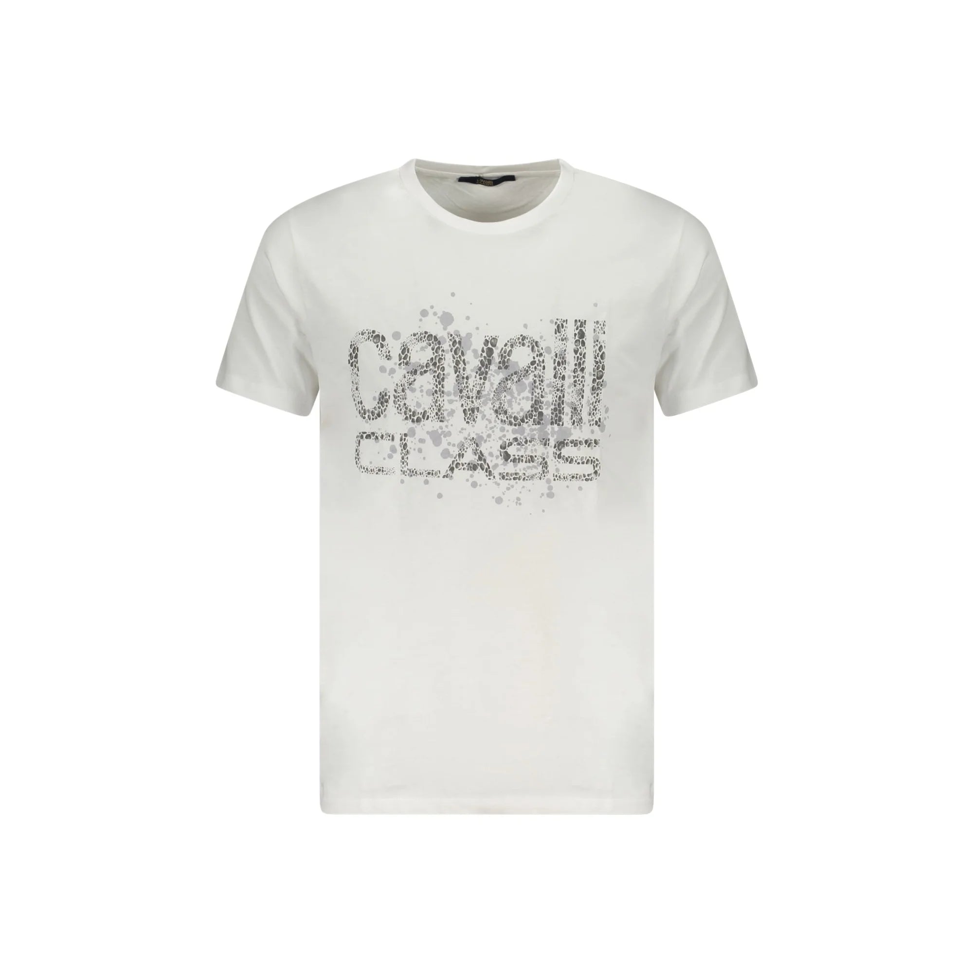 Cavalli Class T-Shirt Maniche Corte Uomo Bianca Stampa Bianco - foto prodotto
