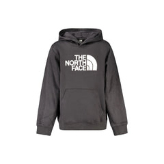 The North Face Felpa Maniche Lunghe Bambino Nera Ricamo Logo
