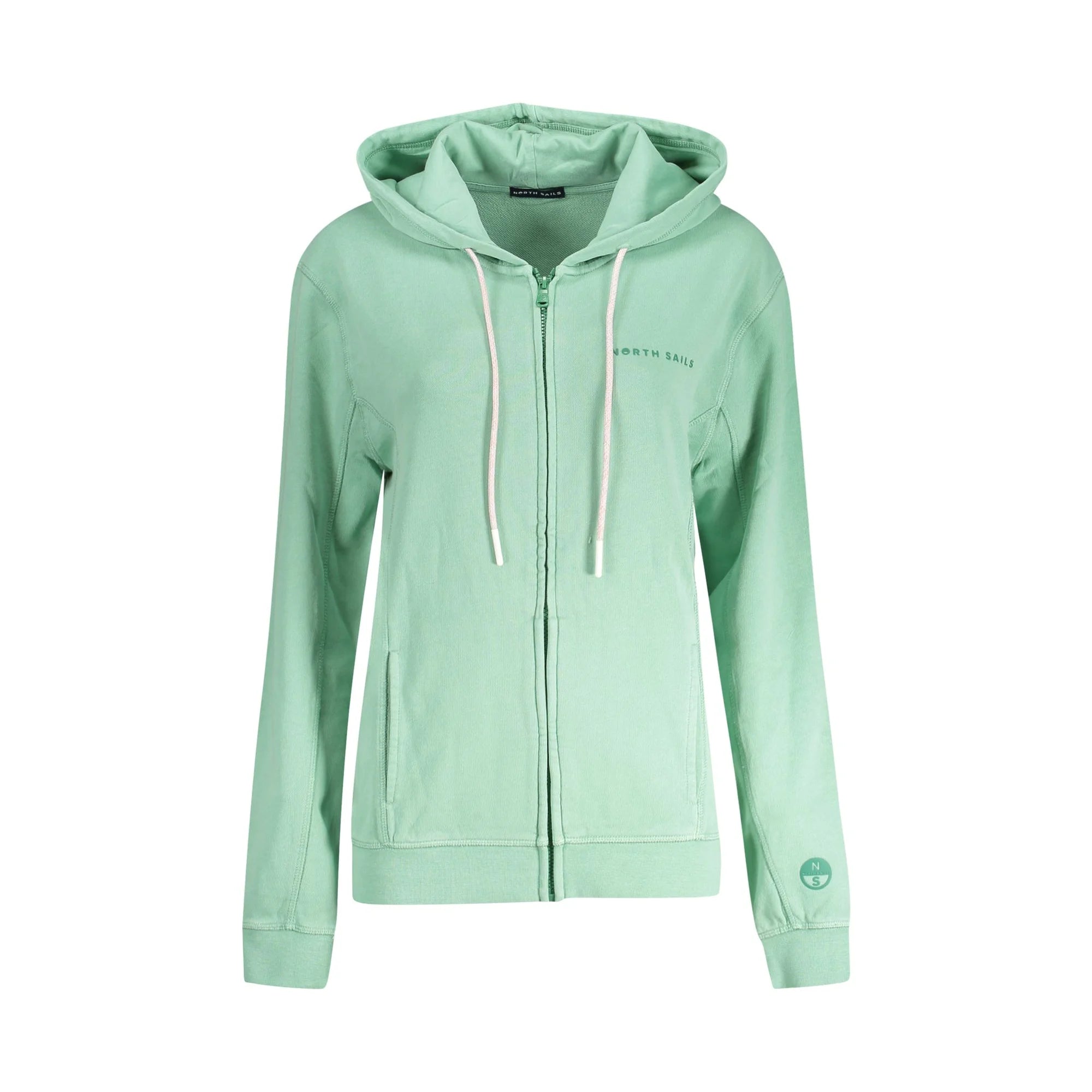 North Sails Felpa Maniche Lunghe Donna Verde Zip Felpe - foto prodotto