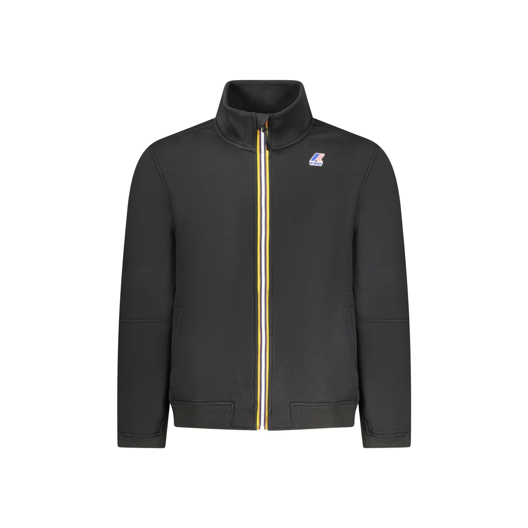K-WAY FELPA CON ZIP UOMO NERO