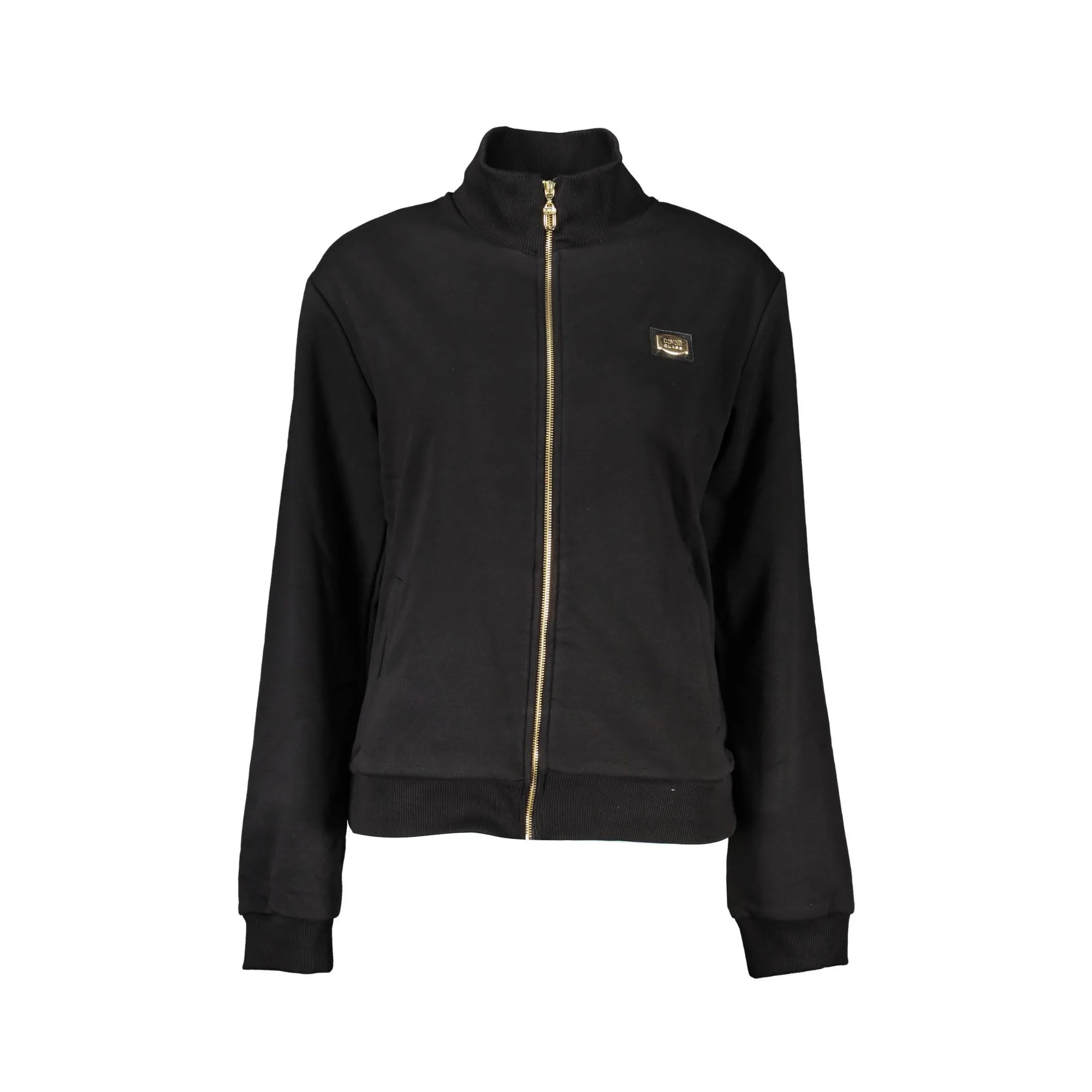 CAVALLI CLASS FELPA CON ZIP DONNA NERO