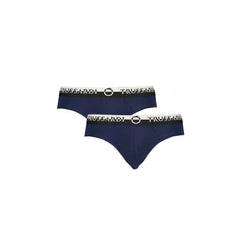 Trussardi Slip Uomo Blu Stampa Logo