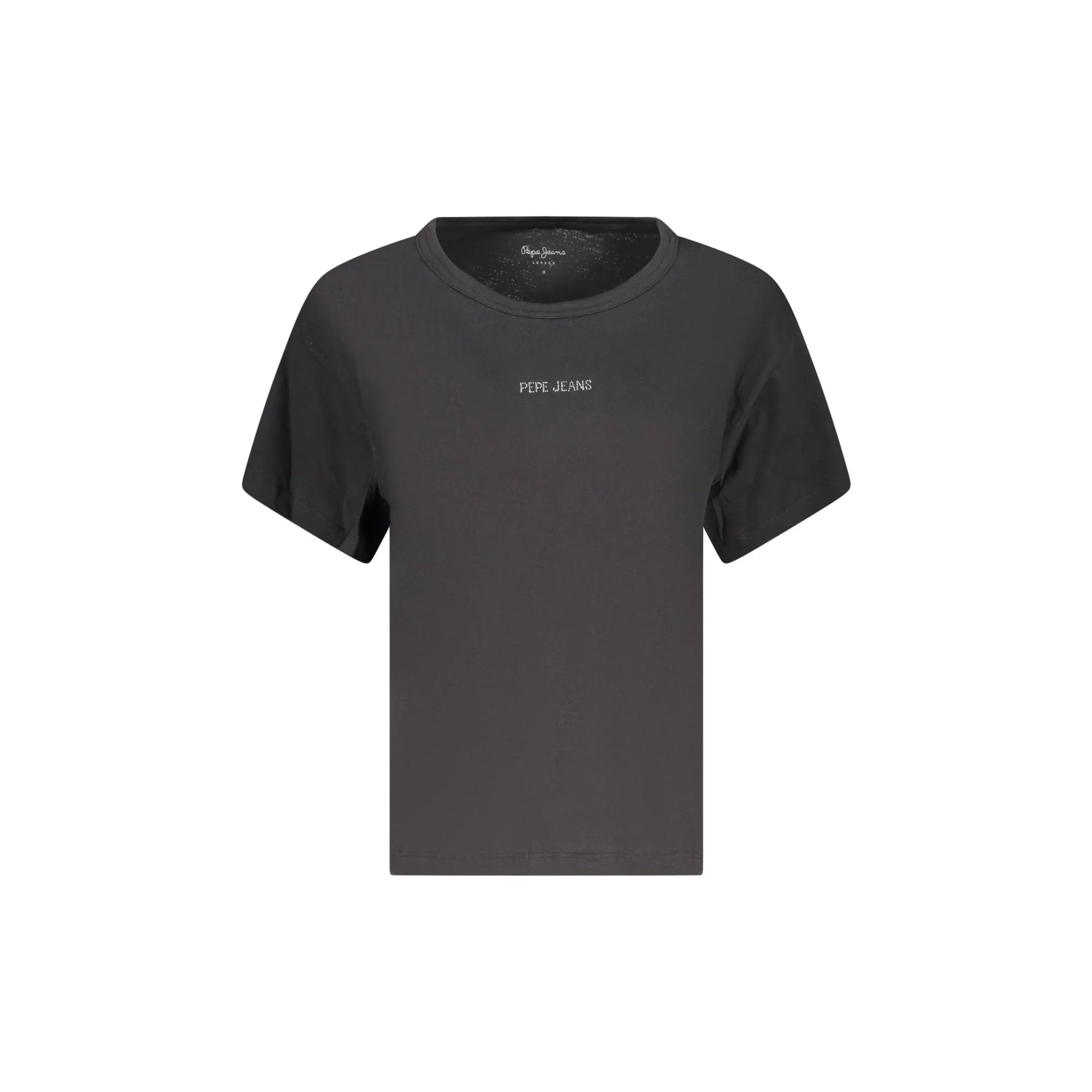 PEPE JEANS T-SHIRT MANICHE CORTE DONNA NERO