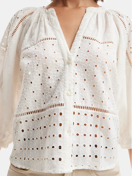 desigual blusa julieta 24swbw27 bianco loose fit 0000303776053 - immagine 5