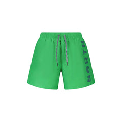 North Sails Costume da Mare Uomo Verde Stampa Logo
