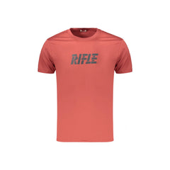 Rifle T-Shirt Maniche Corte Uomo Rossa Stampa