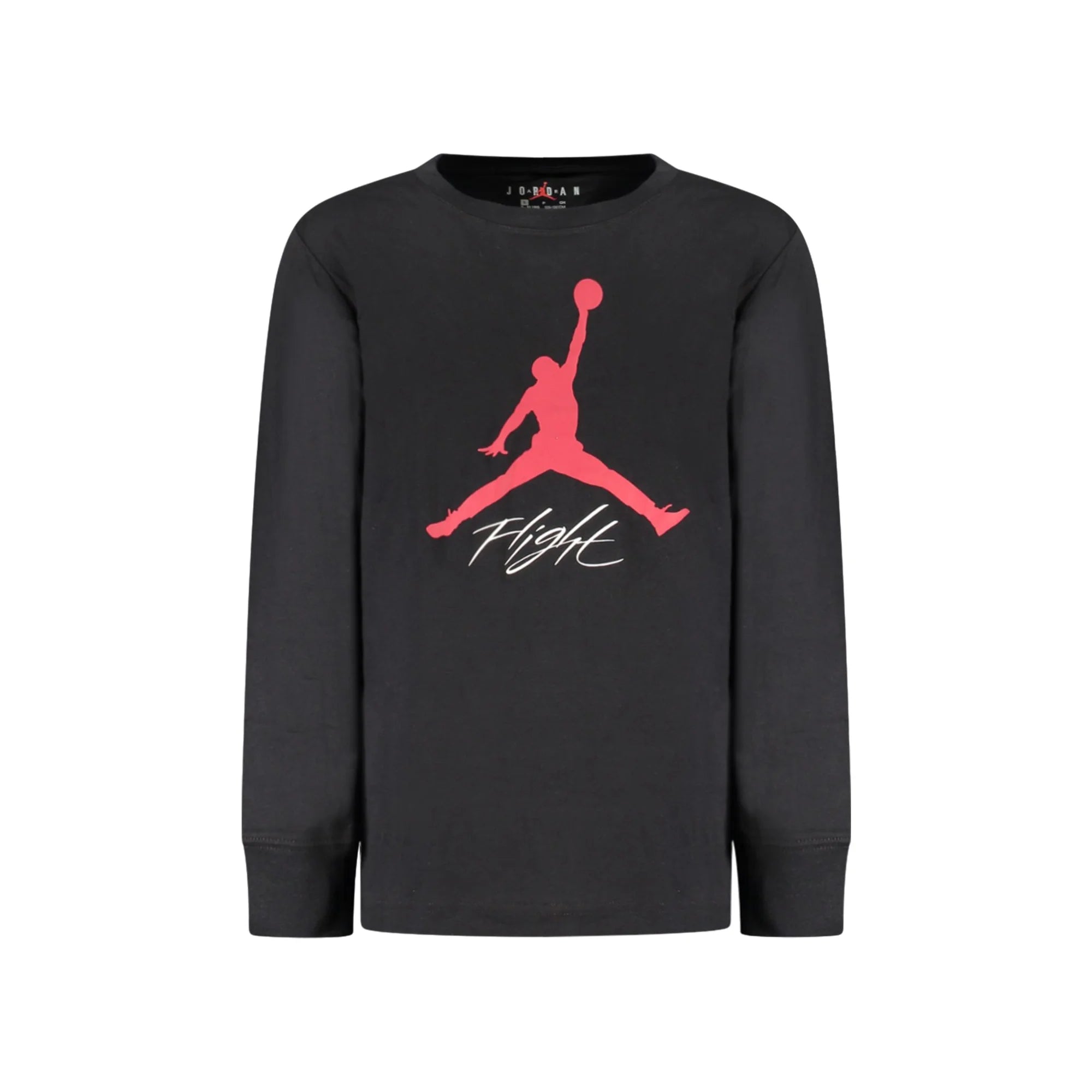JORDAN T-SHIRT MANICHE LUNGHE BAMBINO NERO