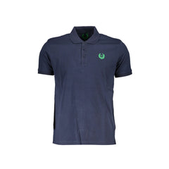 Gian Marco Venturi Polo Manches Courtes Homme Bleu Broderie