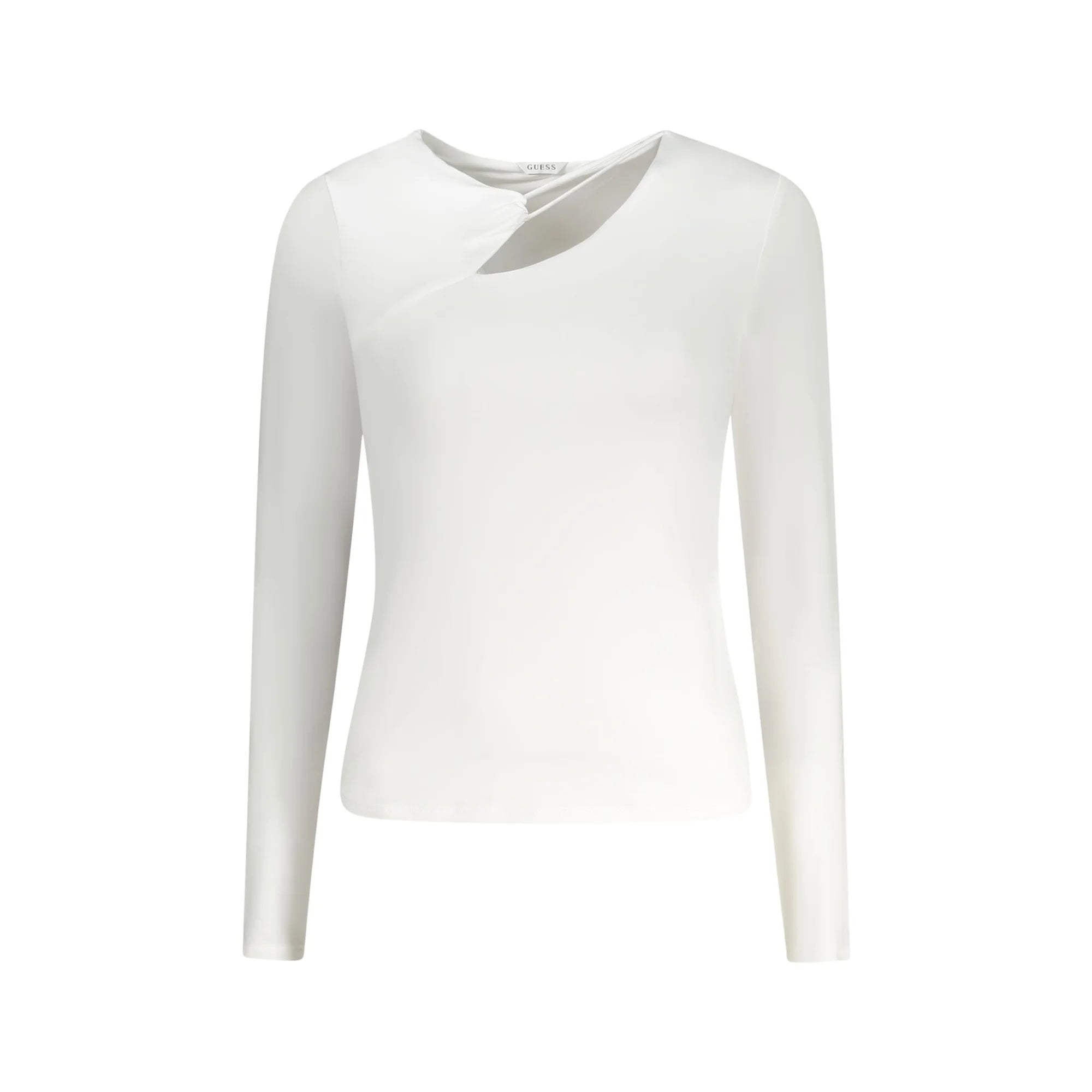 GUESS JEANS T-SHIRT MANICHE LUNGHE DONNA BIANCO