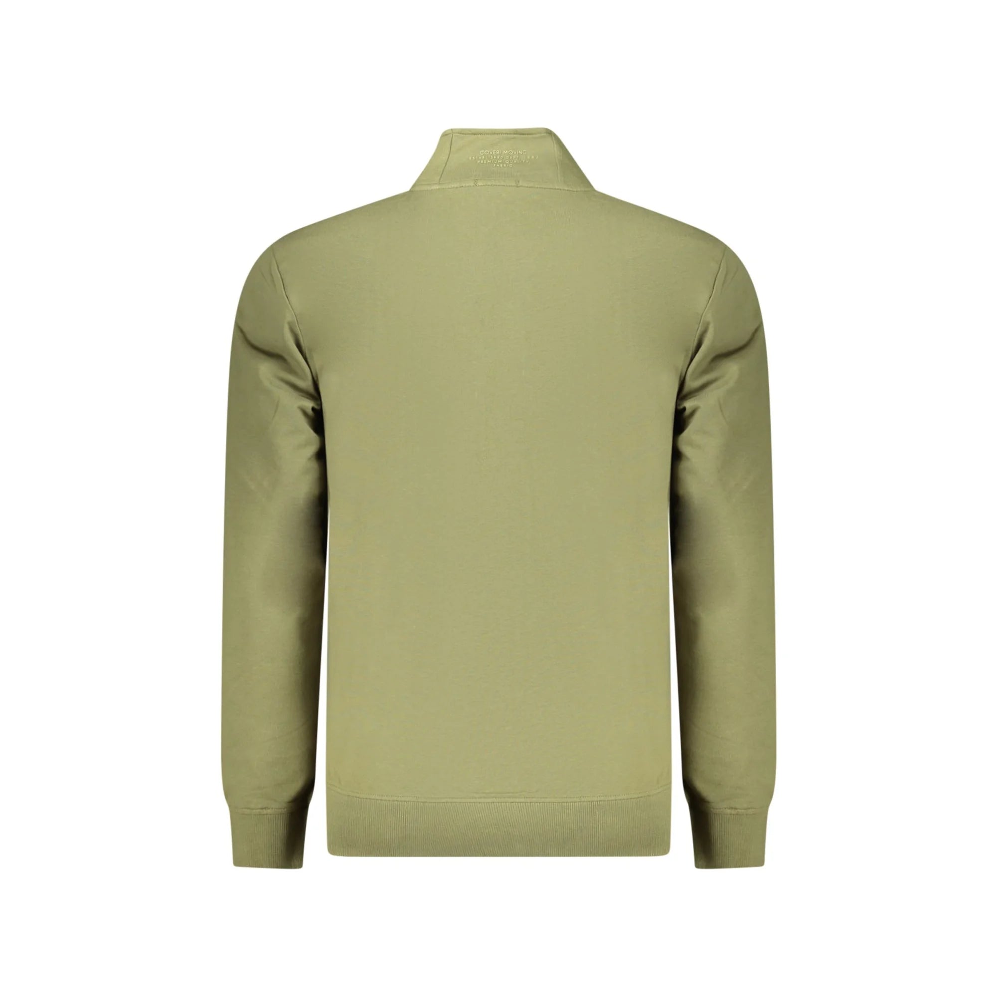 COVERI MOVING FELPA CON ZIP UOMO VERDE