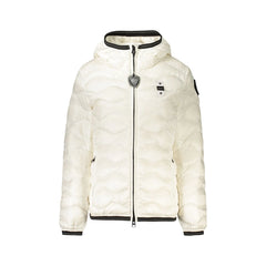 Blauer Giubbotto Maniche Lunghe Donna Bianco Zip
