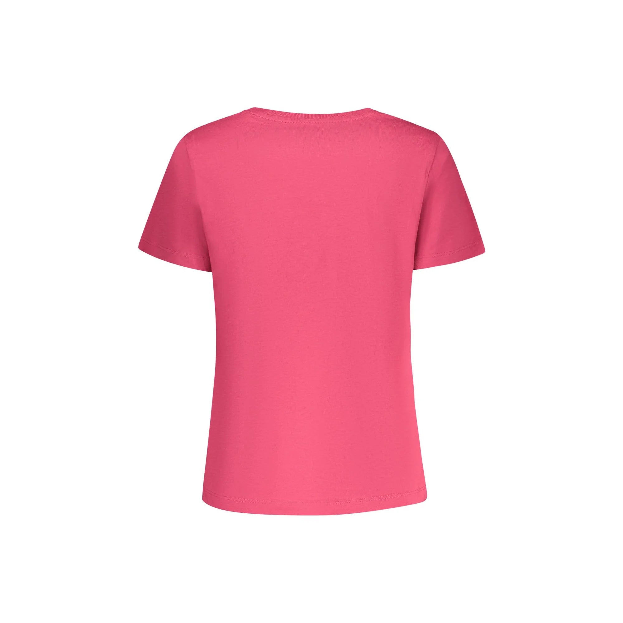 Pepe Jeans T-Shirt Maniche Corte Donna Rosa Applicazioni Strass e Borchie - vista 2