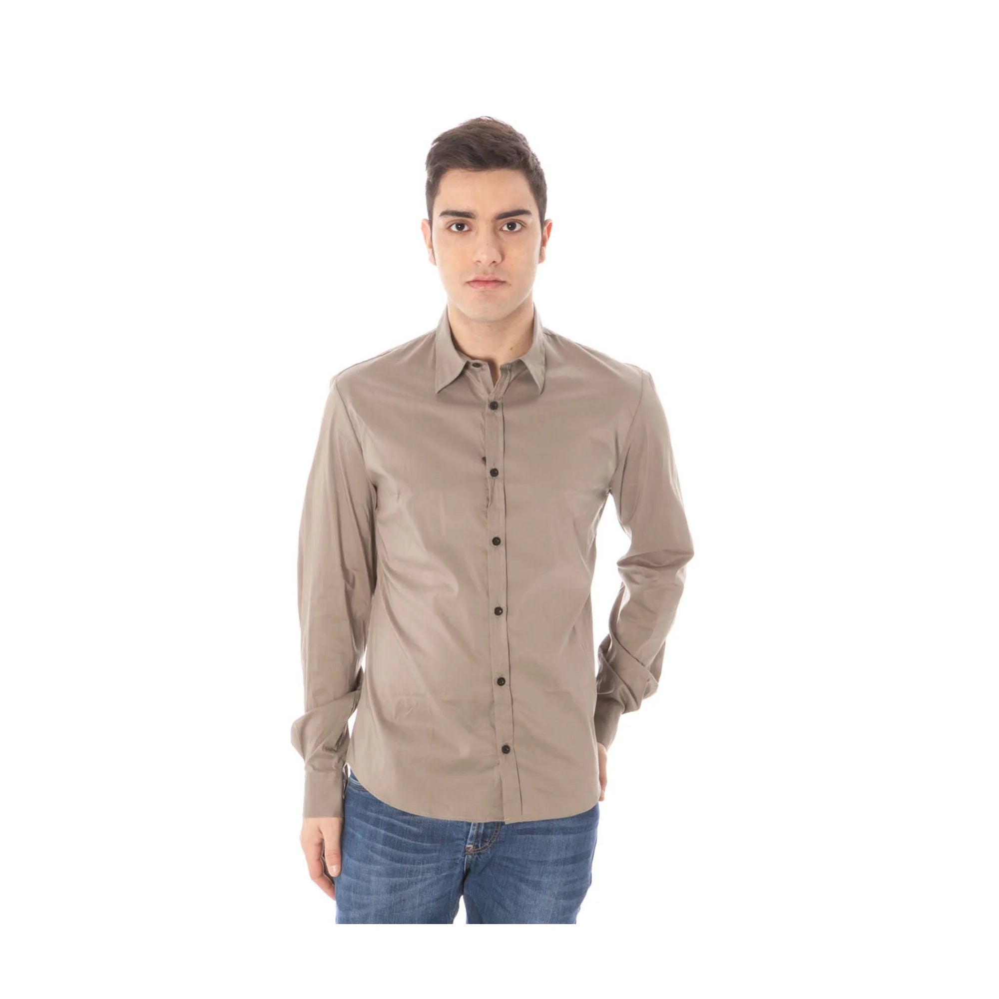 COSTUME NATIONAL CAMICIA MANICHE LUNGHE UOMO VERDE