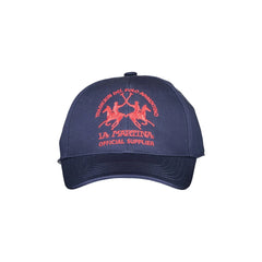 La Martina Hoed Man Blauw Borduursel