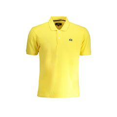 La Martina Polo Maniche Corte Uomo Gialla Ricamo
