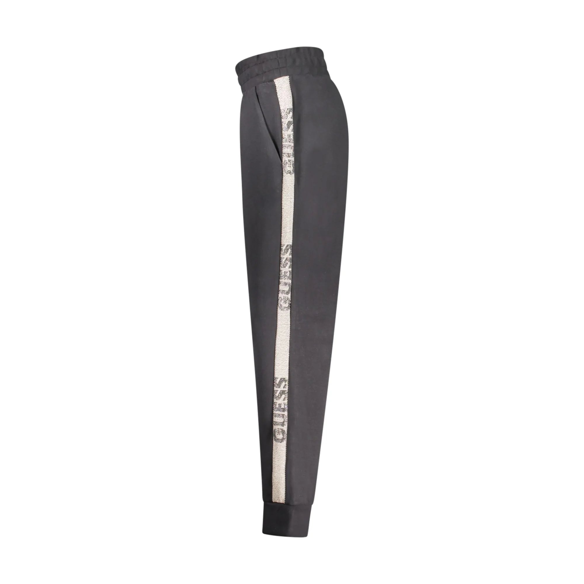 Guess Jeans Pantaloni Donna Nero Dettagli a Contrasto - vista 3