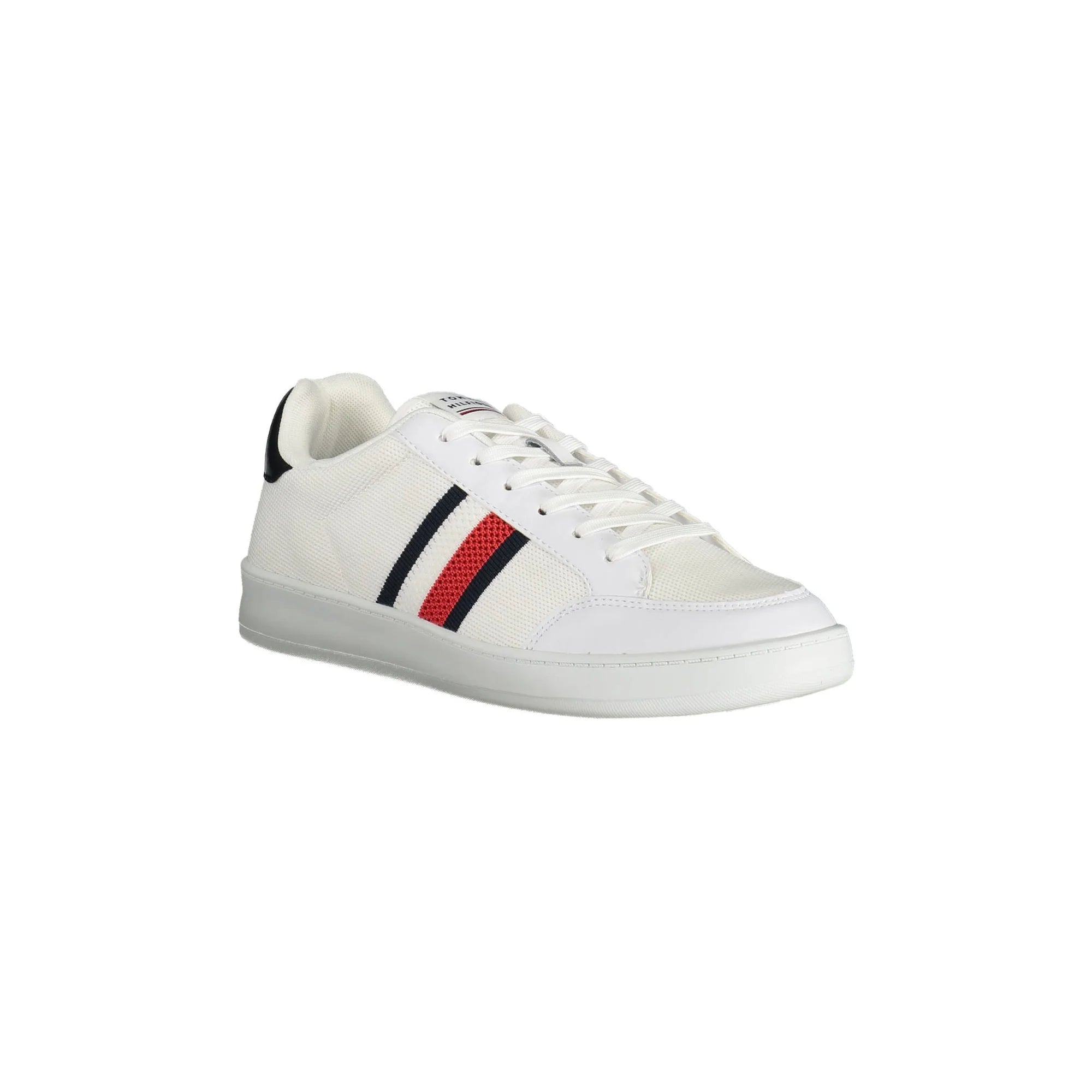 TOMMY HILFIGER Scarpe Sneakers Uomo Bianche con Lacci e Logo bianco - vista 2